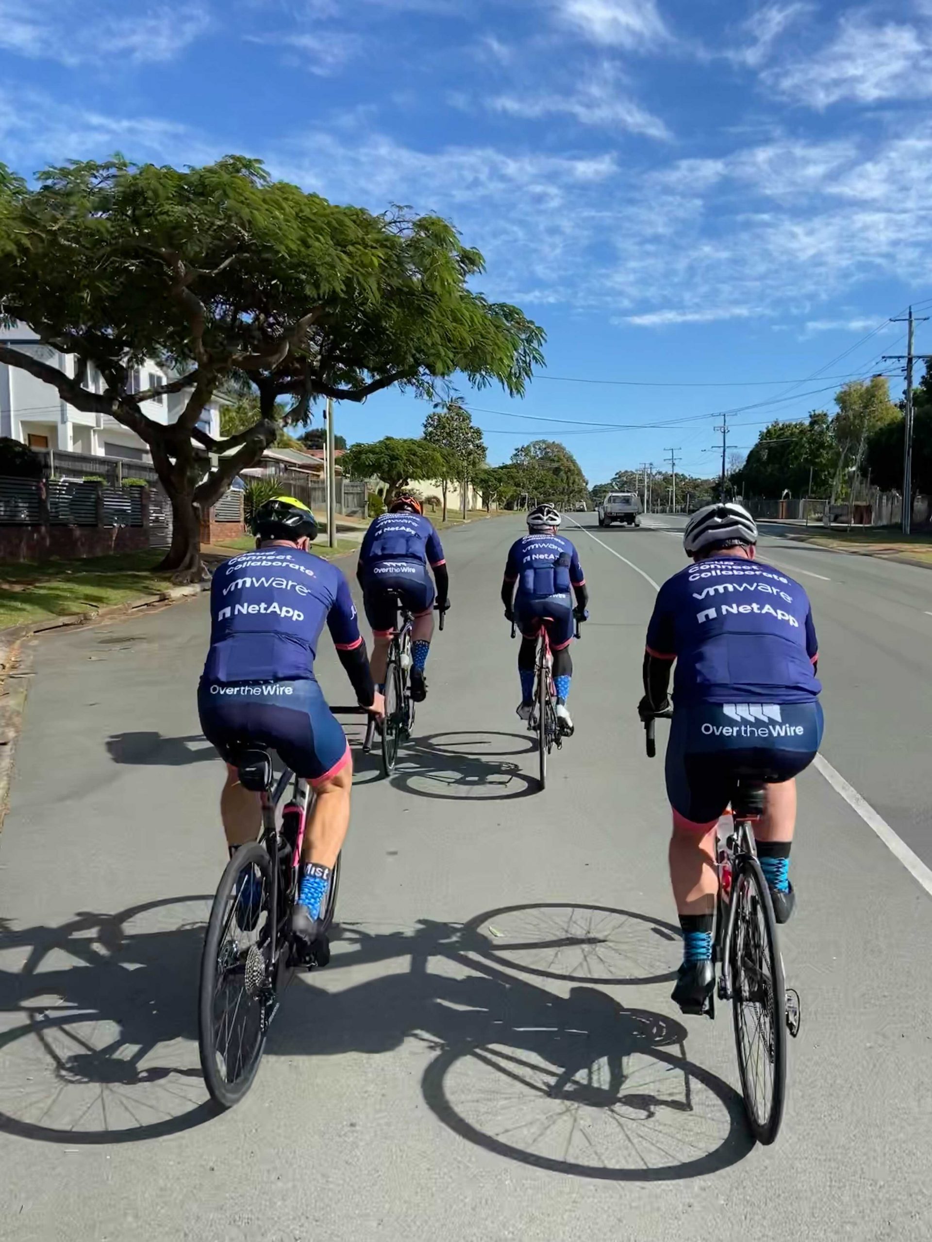 Over the Wire team ride Brissie To The Bay fundraising for MS Queensland Over the Wire Over the Wire team ride Brissie To The Bay fundraising for MS Queensland Over the Wire